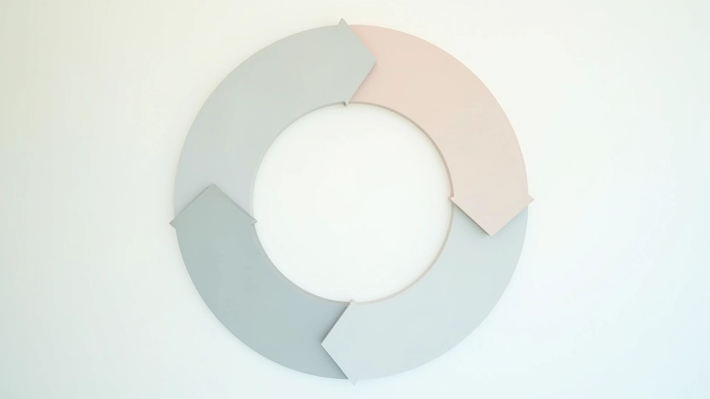 Diagramm oder visuelle Darstellung der vier Schritte von Szenarioplanning in logischer Reihenfolge