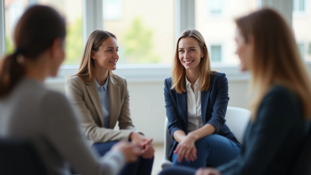 Workshop-Szenario mit Teilnehmern in aktiven Lerngruppen zur Überwindung von Unsicherheit