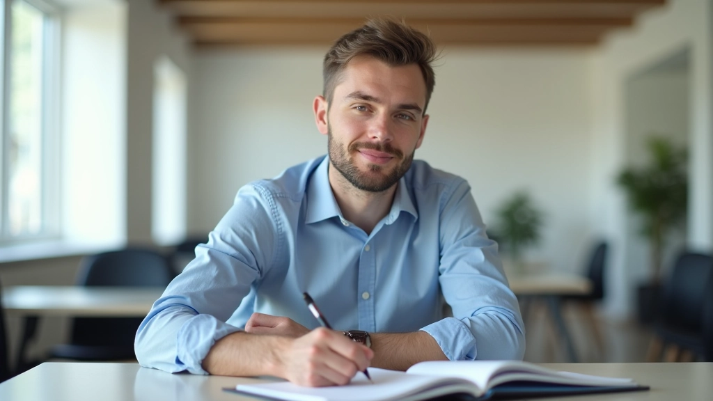 Trainings-Szenario mit Person die Notizen während Übung zur Unsicherheitstoleranz macht