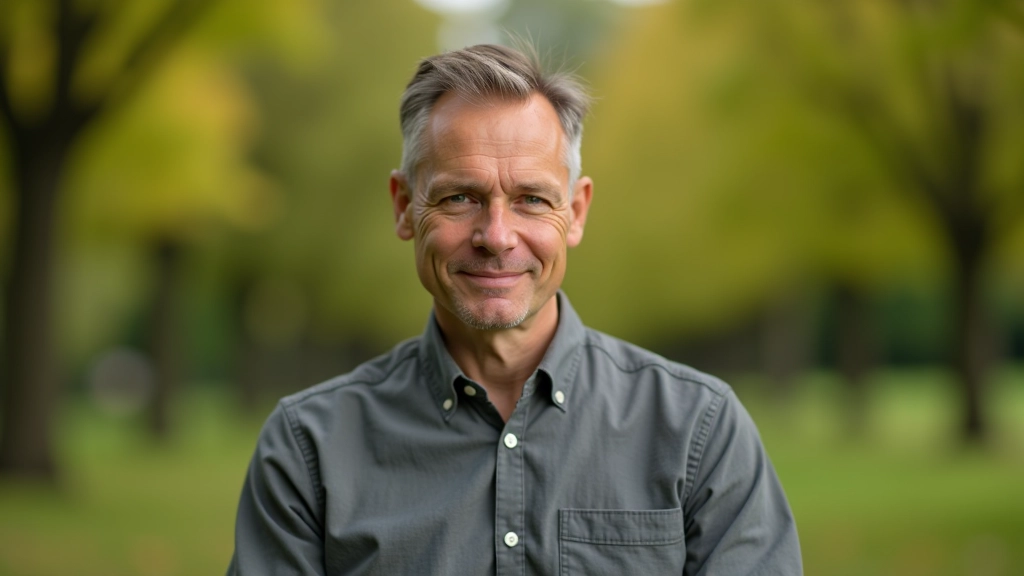 Person in ruhiger, nachdenklicher Pose, die emotionale Stabilität und innere Ruhe bei Übergängen ausstrahlt