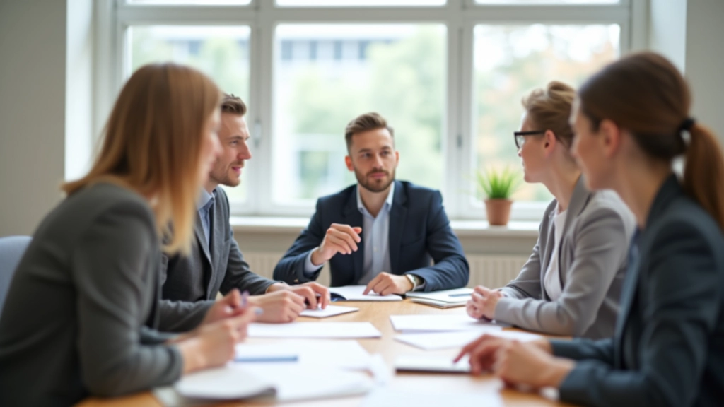 Trainingsworkshop mit Teilnehmern bei praktischen Übungen, helle Umgebung mit Trainingsmaterialien